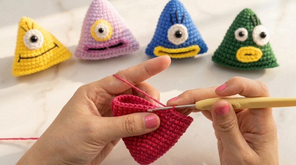 Easy Crochet Little Monster Pattern 3