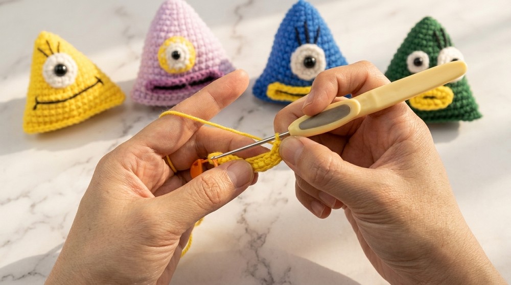 Easy Crochet Little Monster Pattern 4