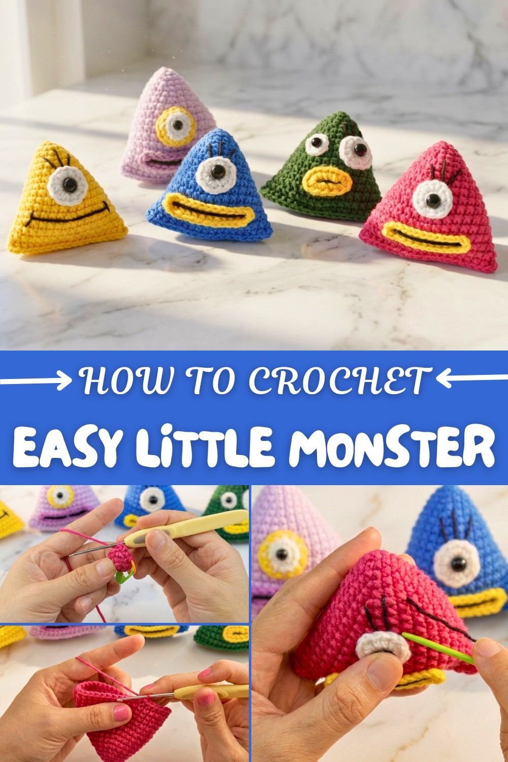 Easy Crochet Little Monster Pattern