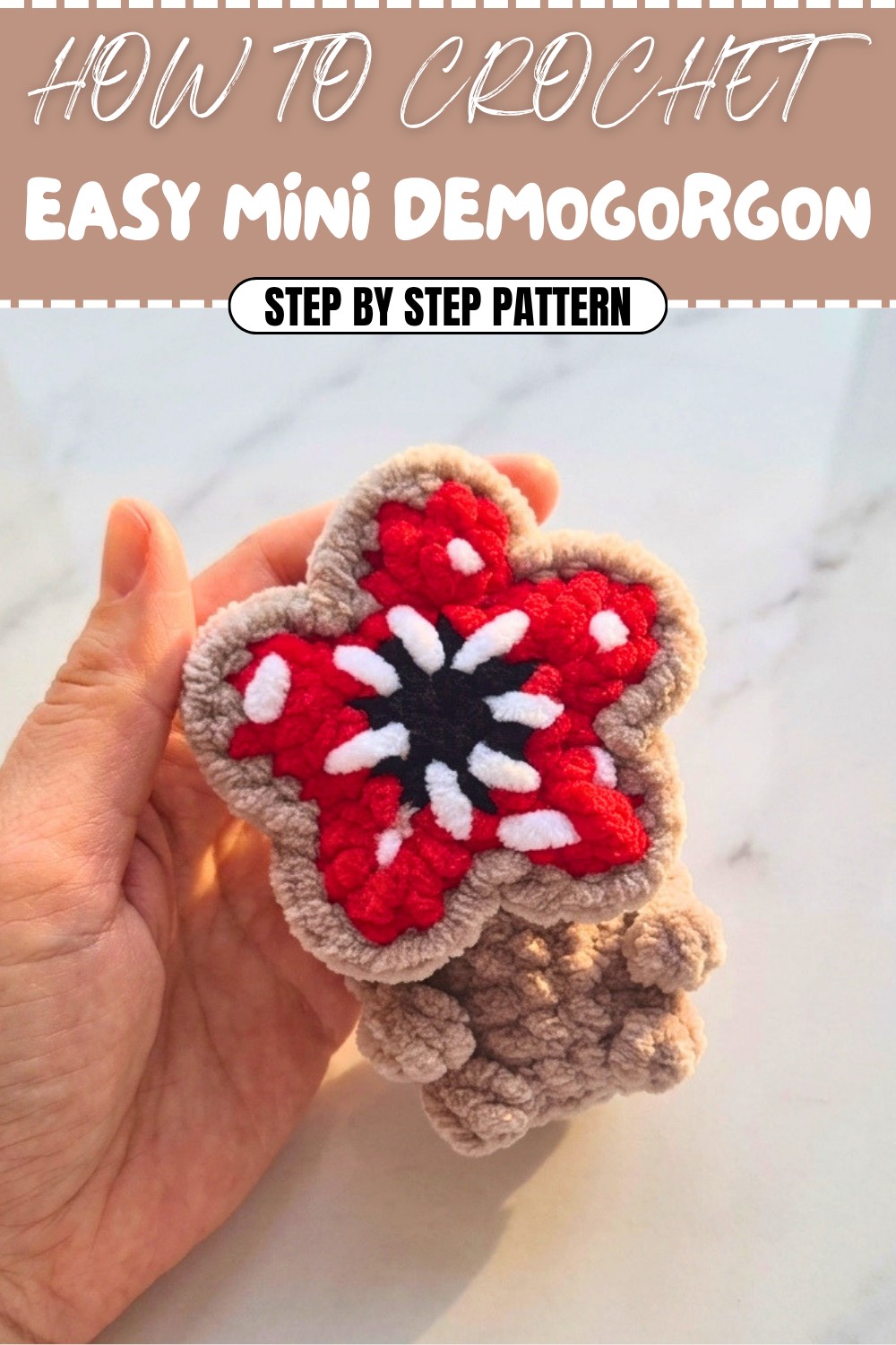 Easy Crochet Mini Demogorgon Pattern (1)