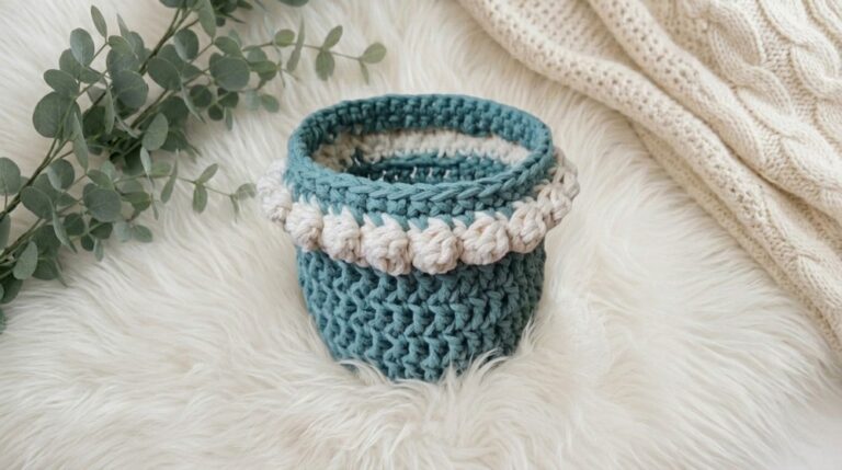 Easy Crochet Plant Pot Holder Pattern 6