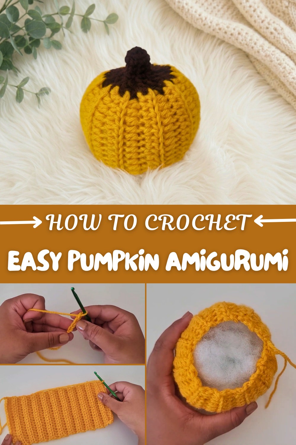 Easy Crochet Pumpkin Amigurumi Pattern