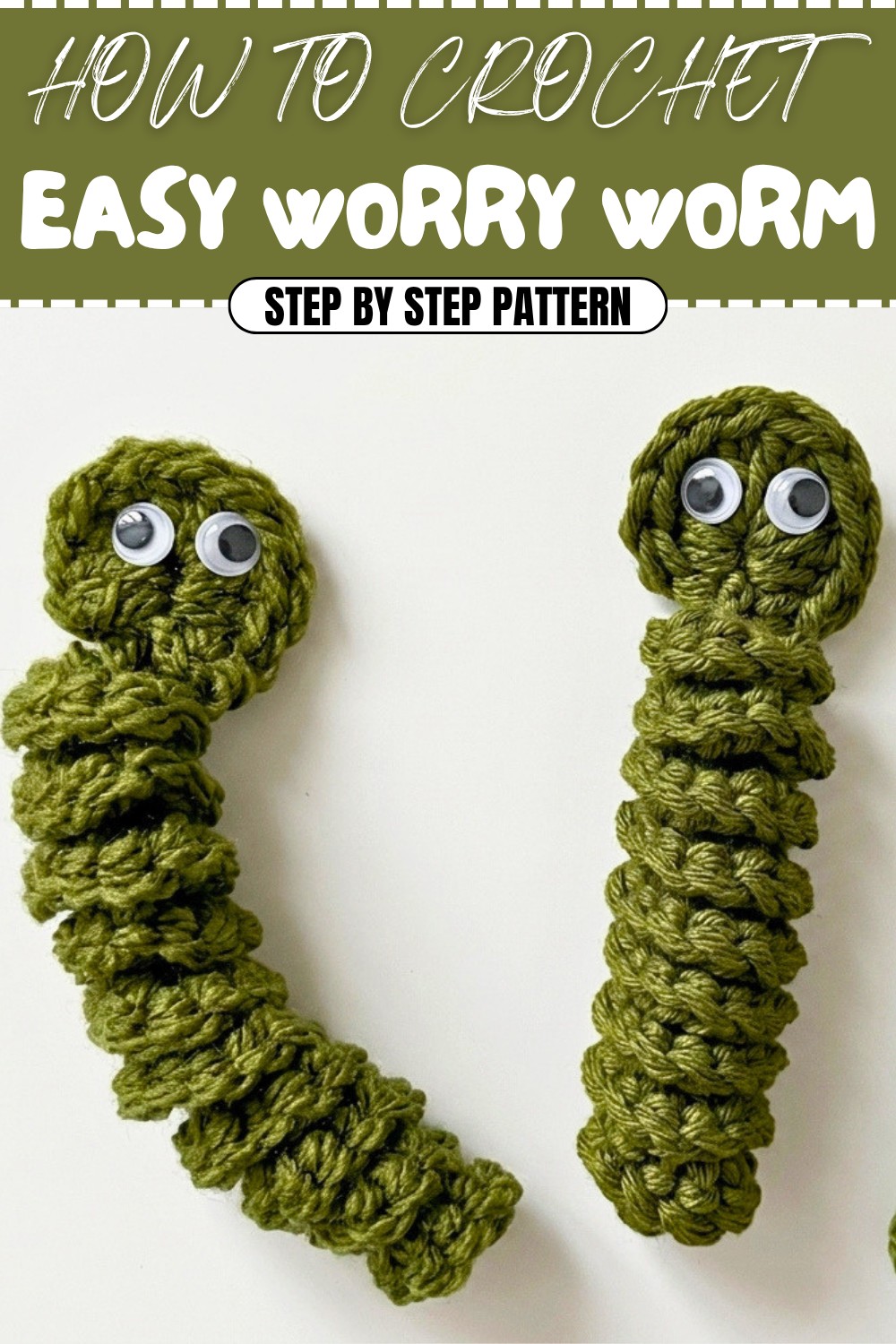 Easy Crochet Worry Worm Pattern (1)
