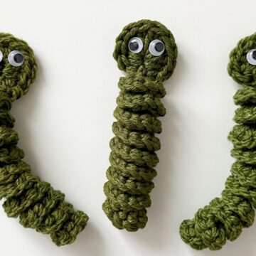 Easy Crochet Worry Worm Pattern 5