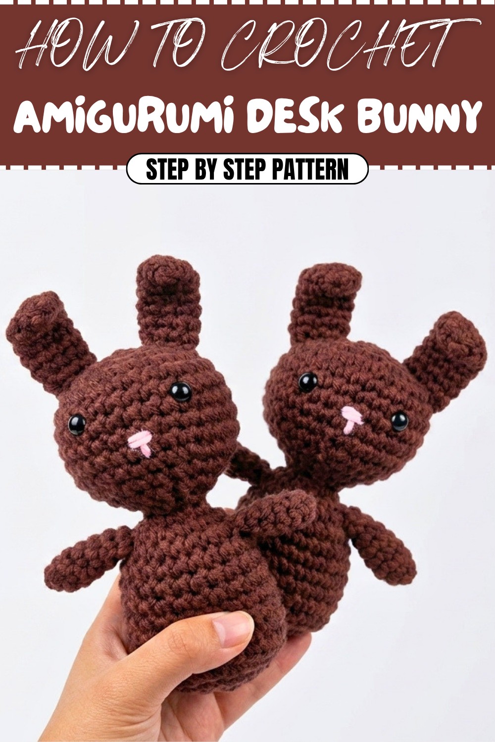 Free Crochet Amigurumi Desk Bunny Pattern