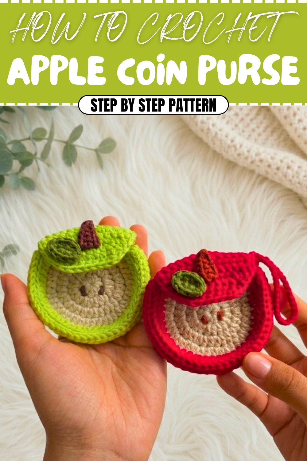 Free Crochet Apple Coin Purse Pattern
