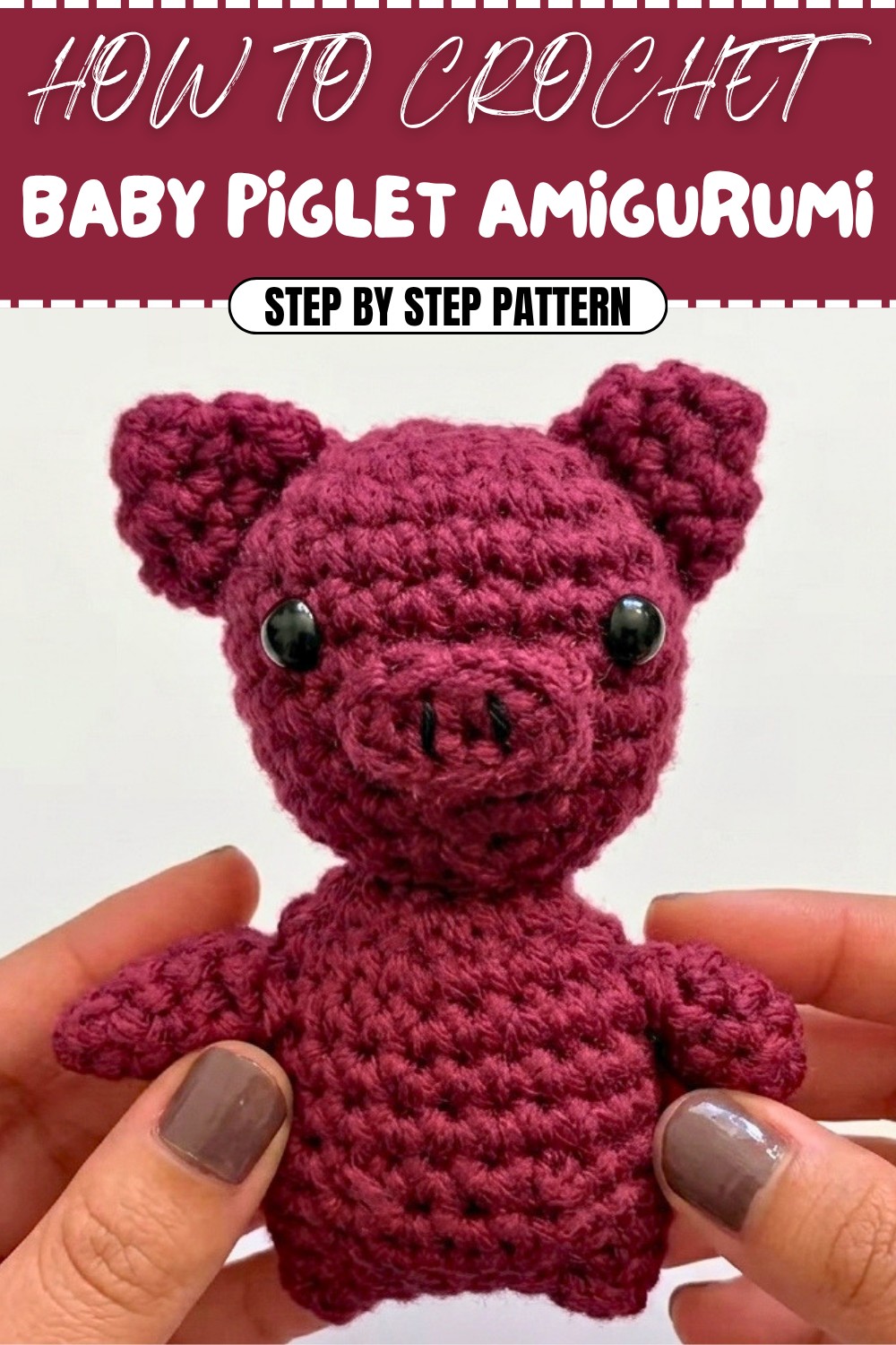 Free Crochet Baby Piglet Amigurumi Pattern