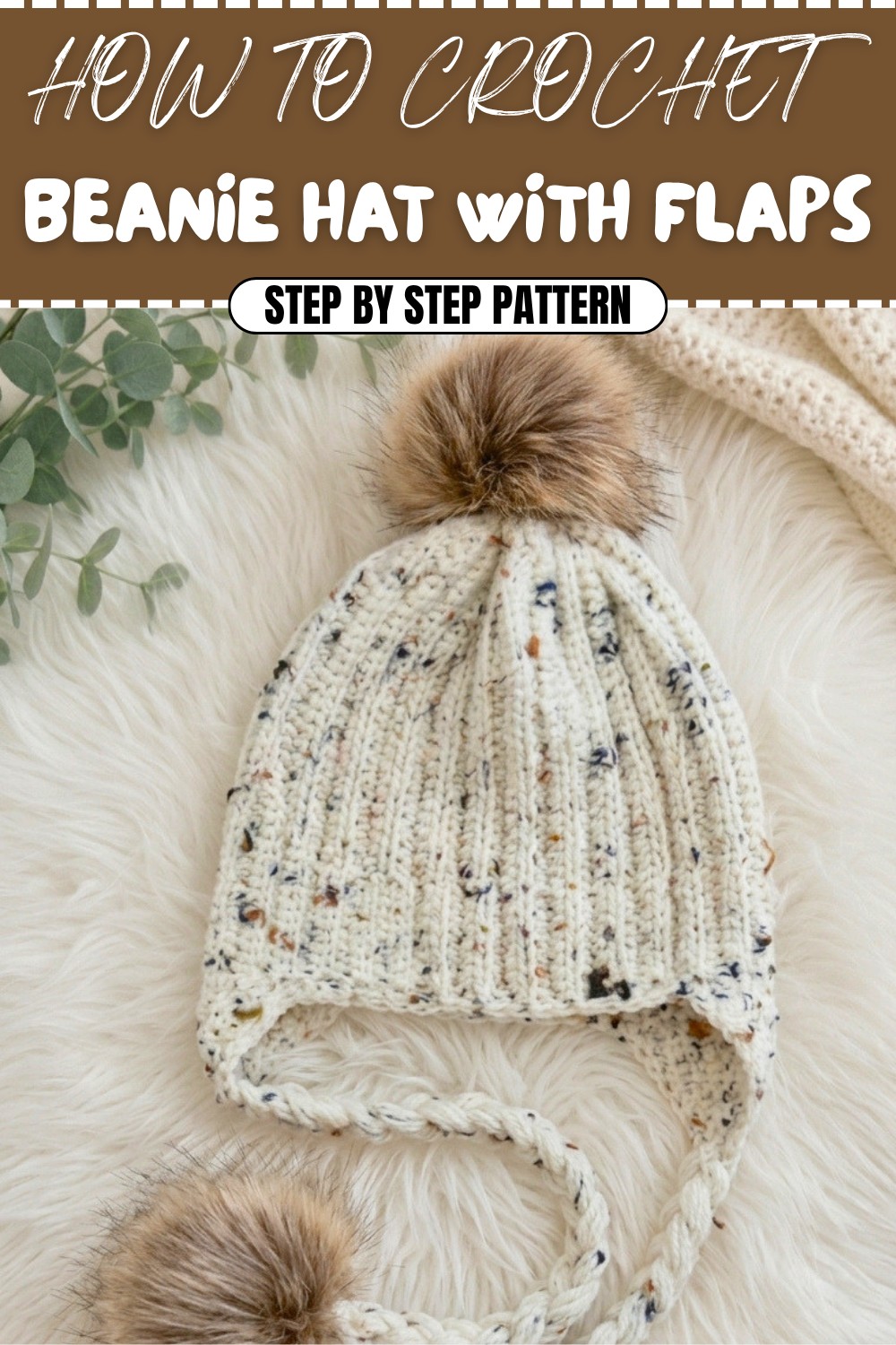 Free Crochet Beanie Hat With Flaps Pattern
