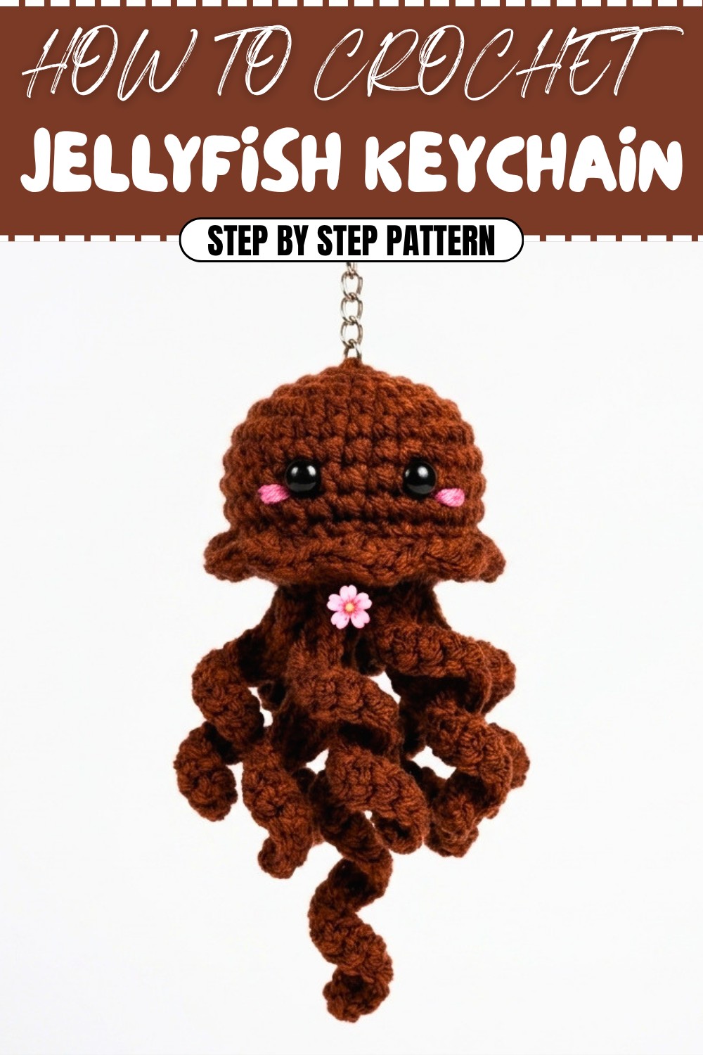 Free Crochet Jellyfish Keychain Pattern