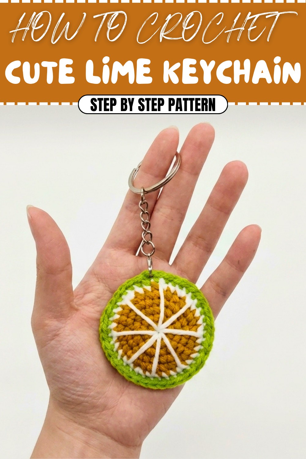 Free Crochet Lime Keychain Pattern