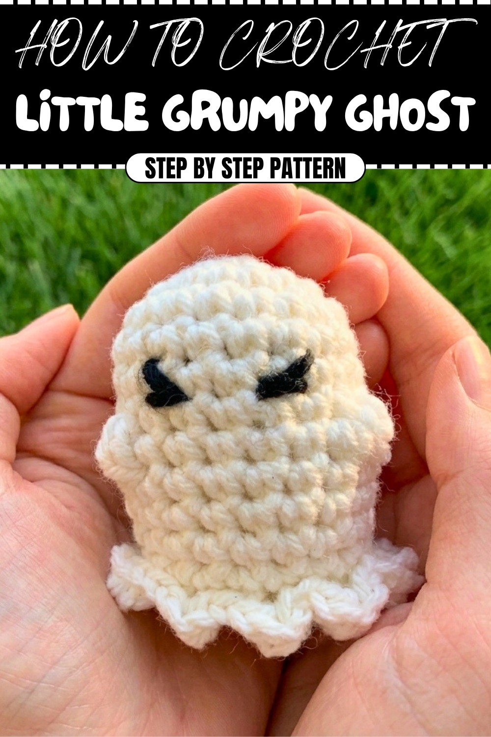 Free Crochet Little Grumpy Ghost Pattern