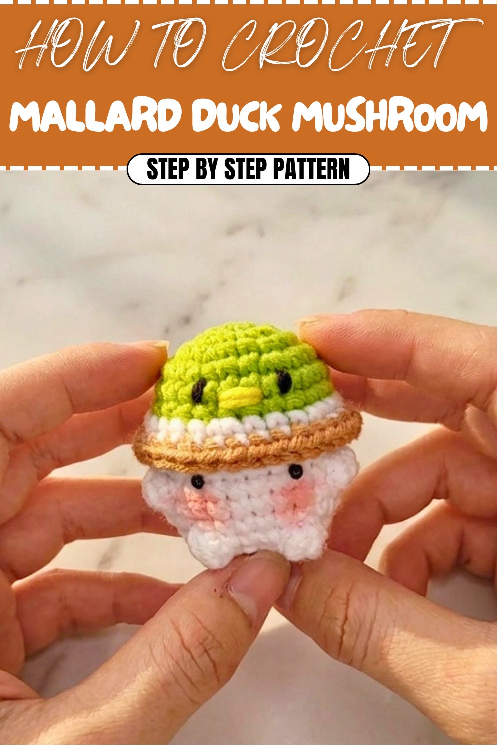 Free Crochet Mallard Duck Mushroom Pattern