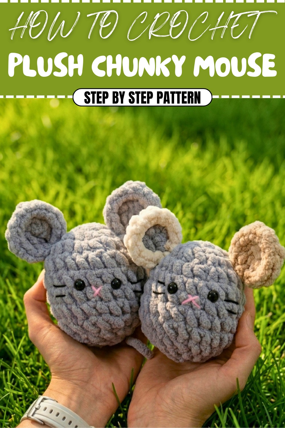 Free Crochet Plush Chunky Mouse Pattern