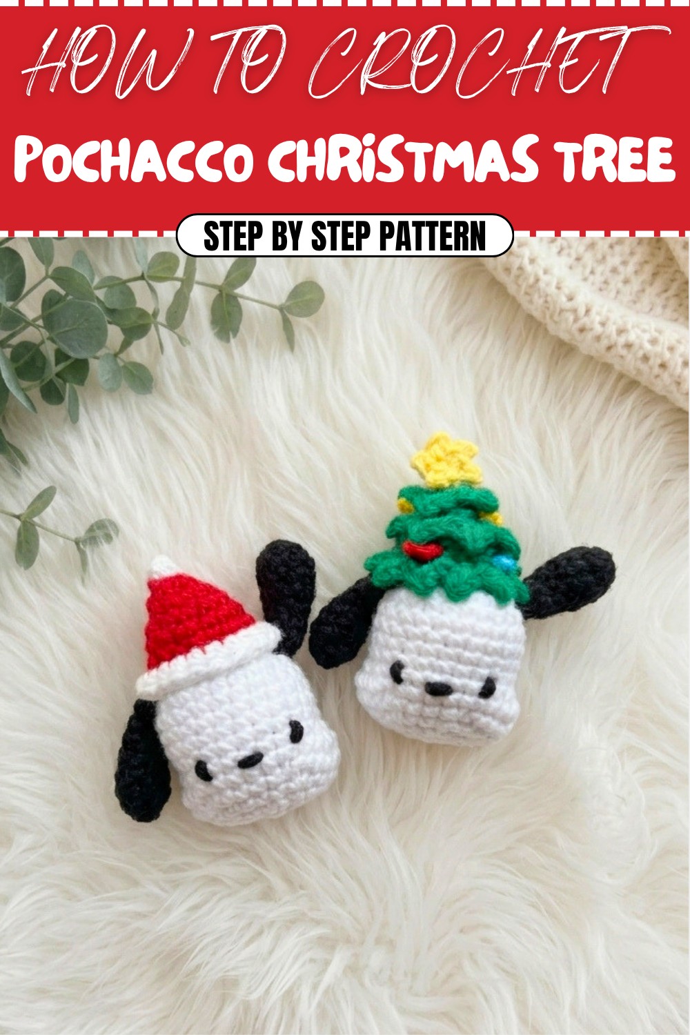 Free Crochet Pochacco Christmas Tree Pattern