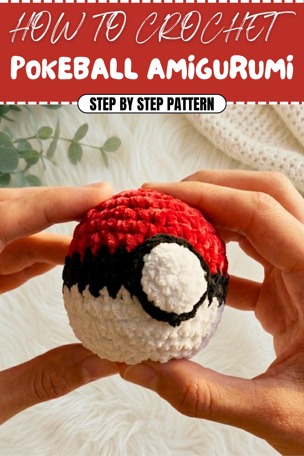 Free Crochet Pokeball Amigurumi Pattern