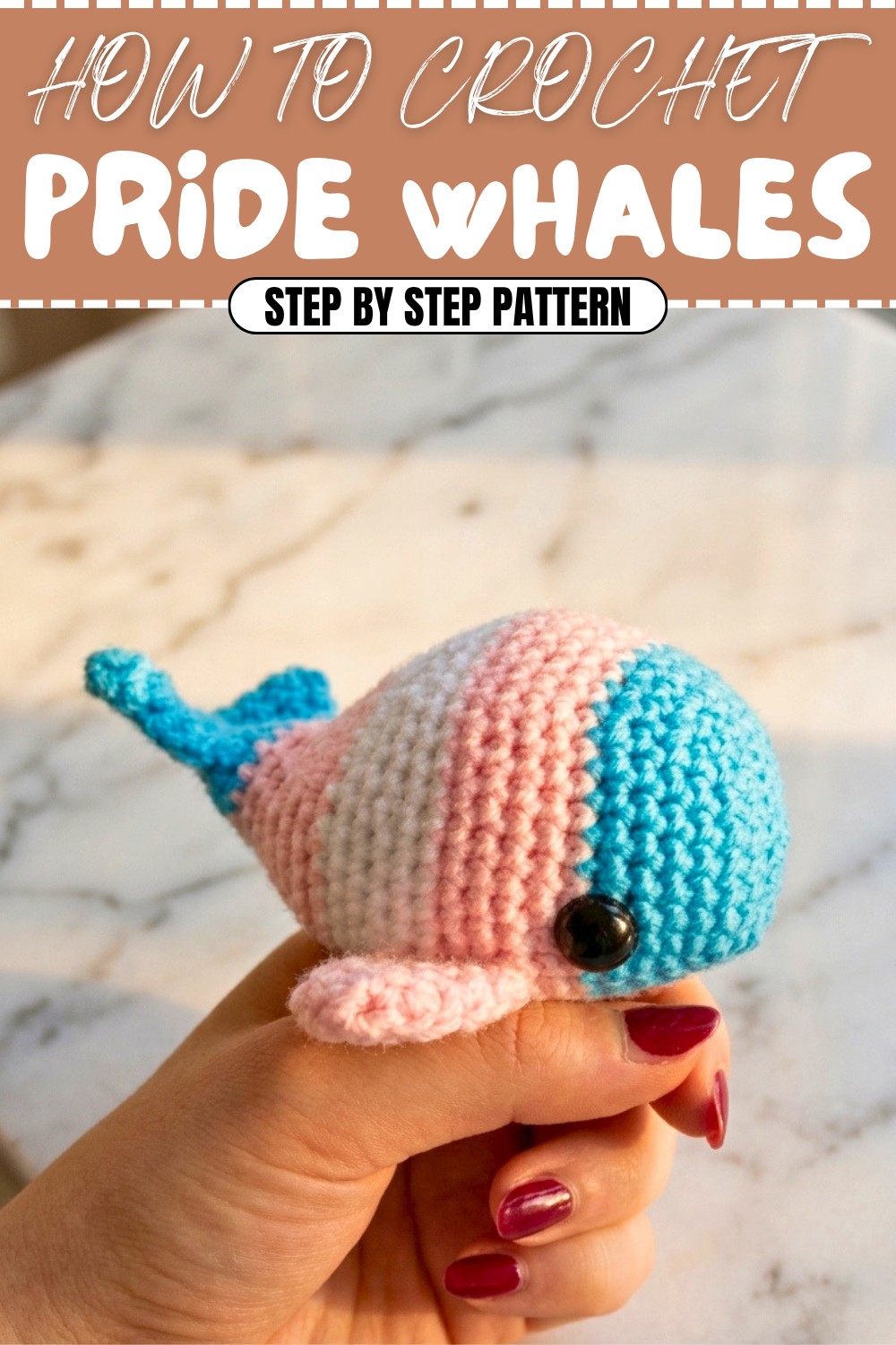 Free Crochet Pride Whales Amigurumi Pattern