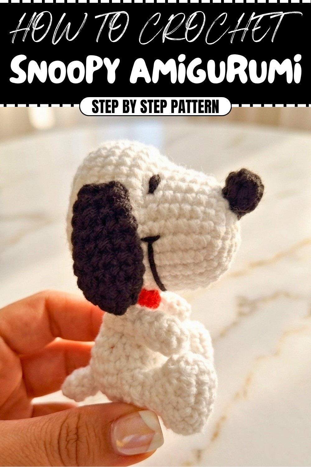 Free Crochet Snoopy Amigurumi Pattern