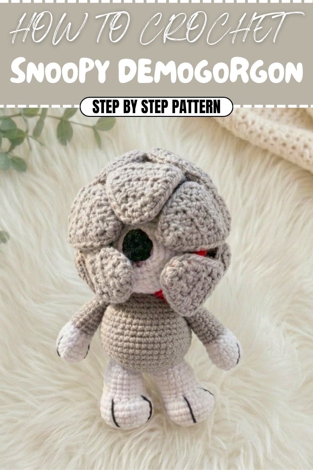 Free Crochet Snoopy Demogorgon Pattern