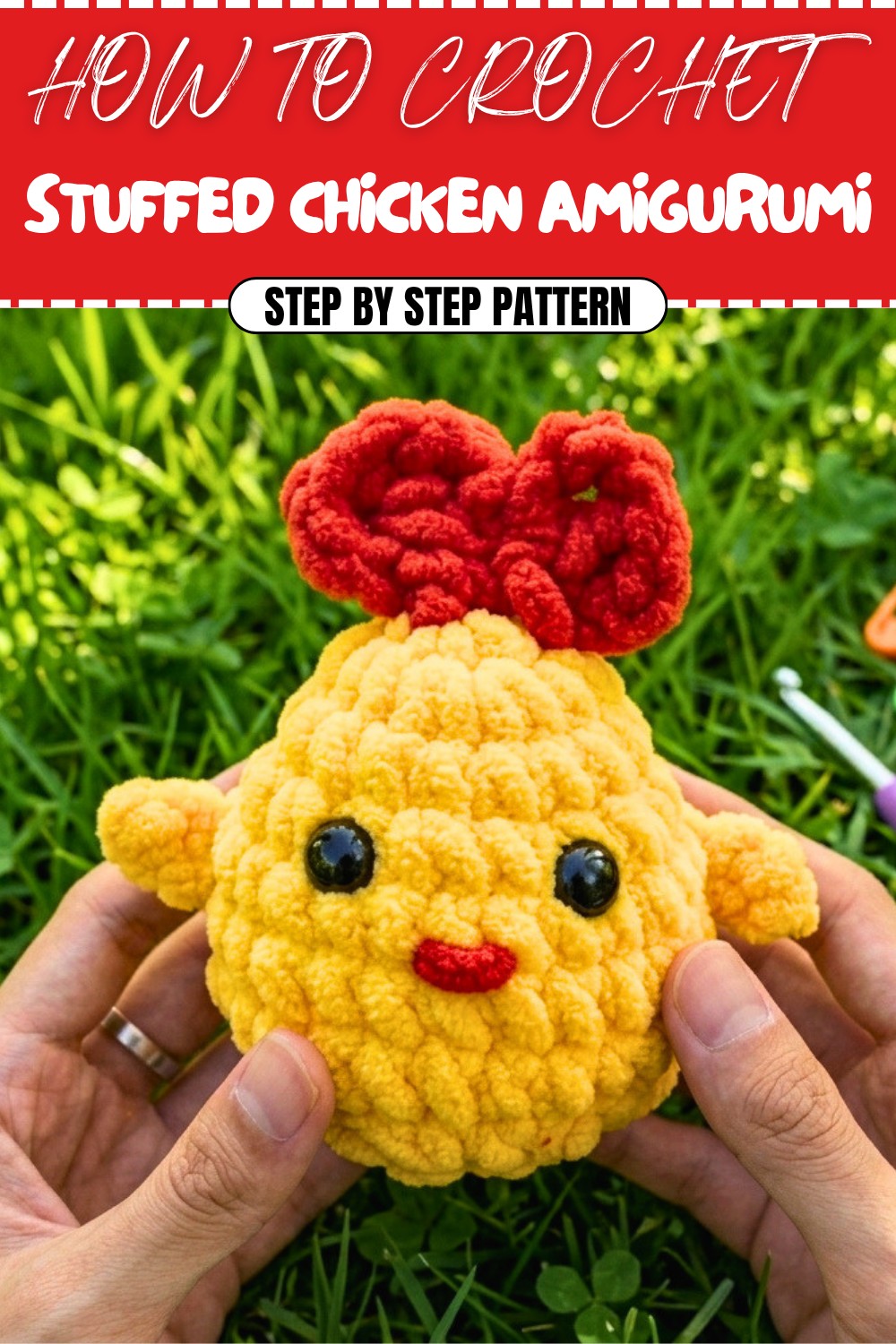 Free Crochet Stuffed Chicken Amigurumi Pattern
