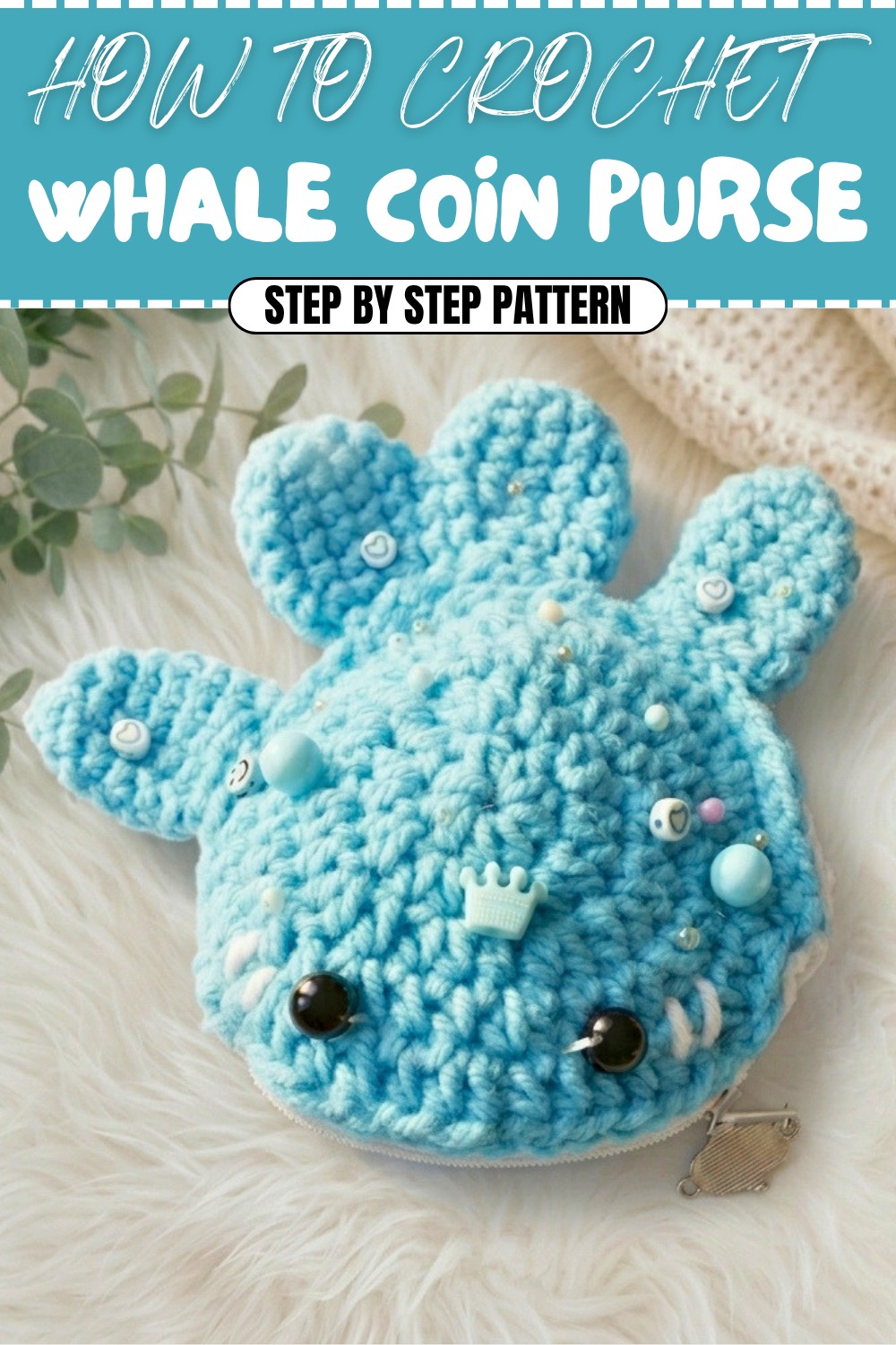 Free Crochet Whale Coin Purse Pattern