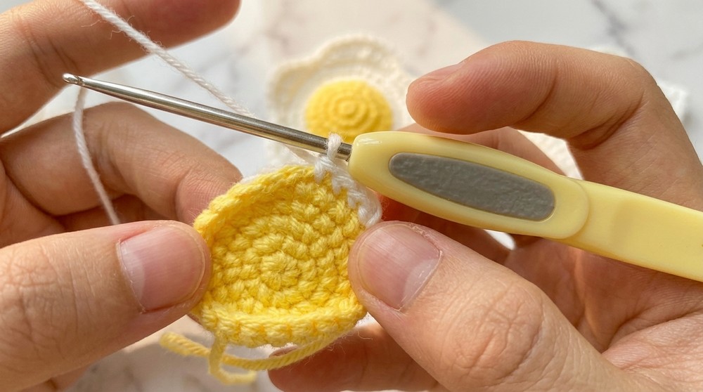 Healthy Crochet Poached Egg Pattern 4