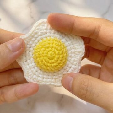 Healthy Crochet Poached Egg Pattern 6
