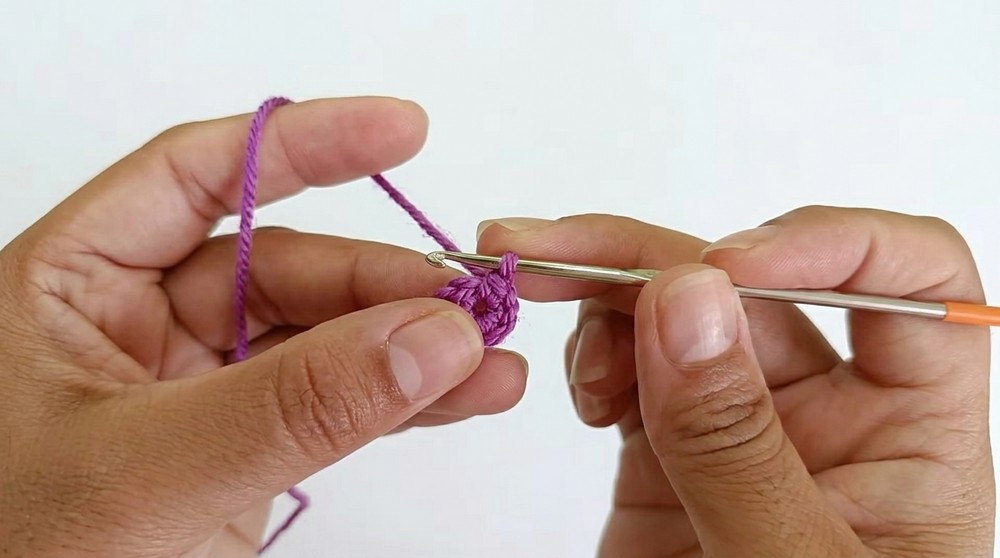 Quick Crochet Football Keychain Pattern 1