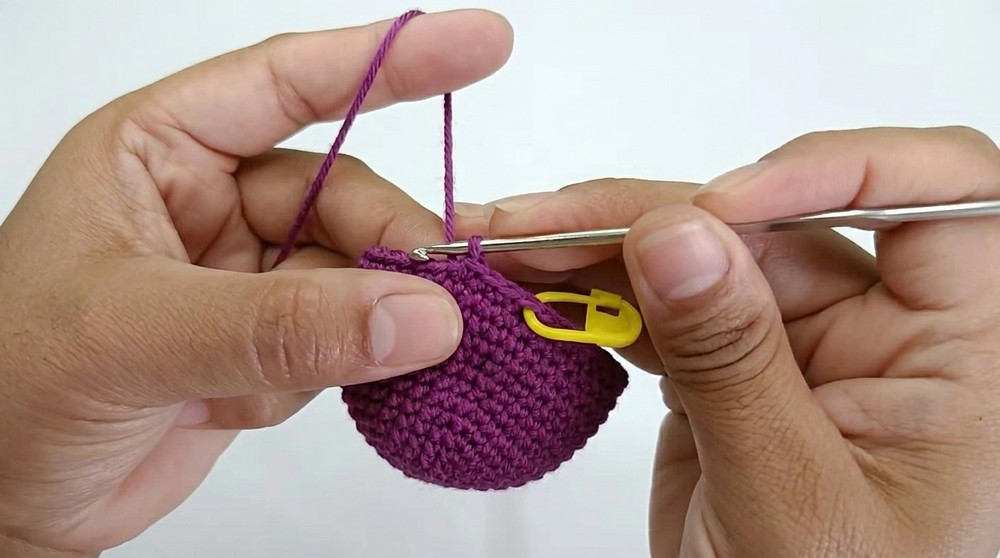 Quick Crochet Football Keychain Pattern 3