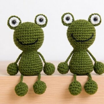 Quick Crochet Frog Keychain Pattern 6