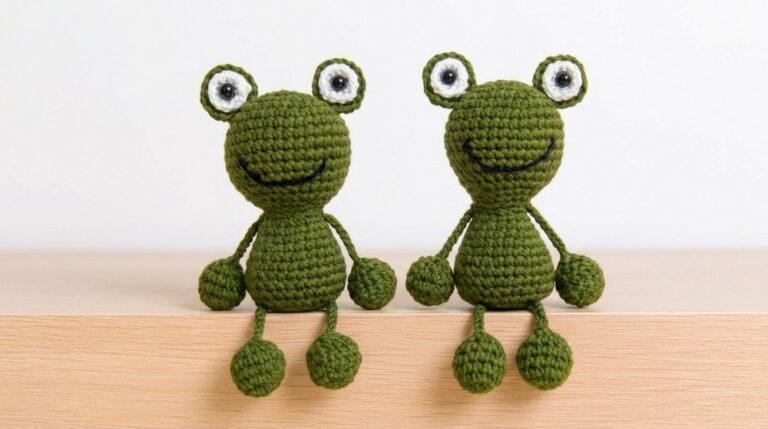 Quick Crochet Frog Keychain Pattern 6