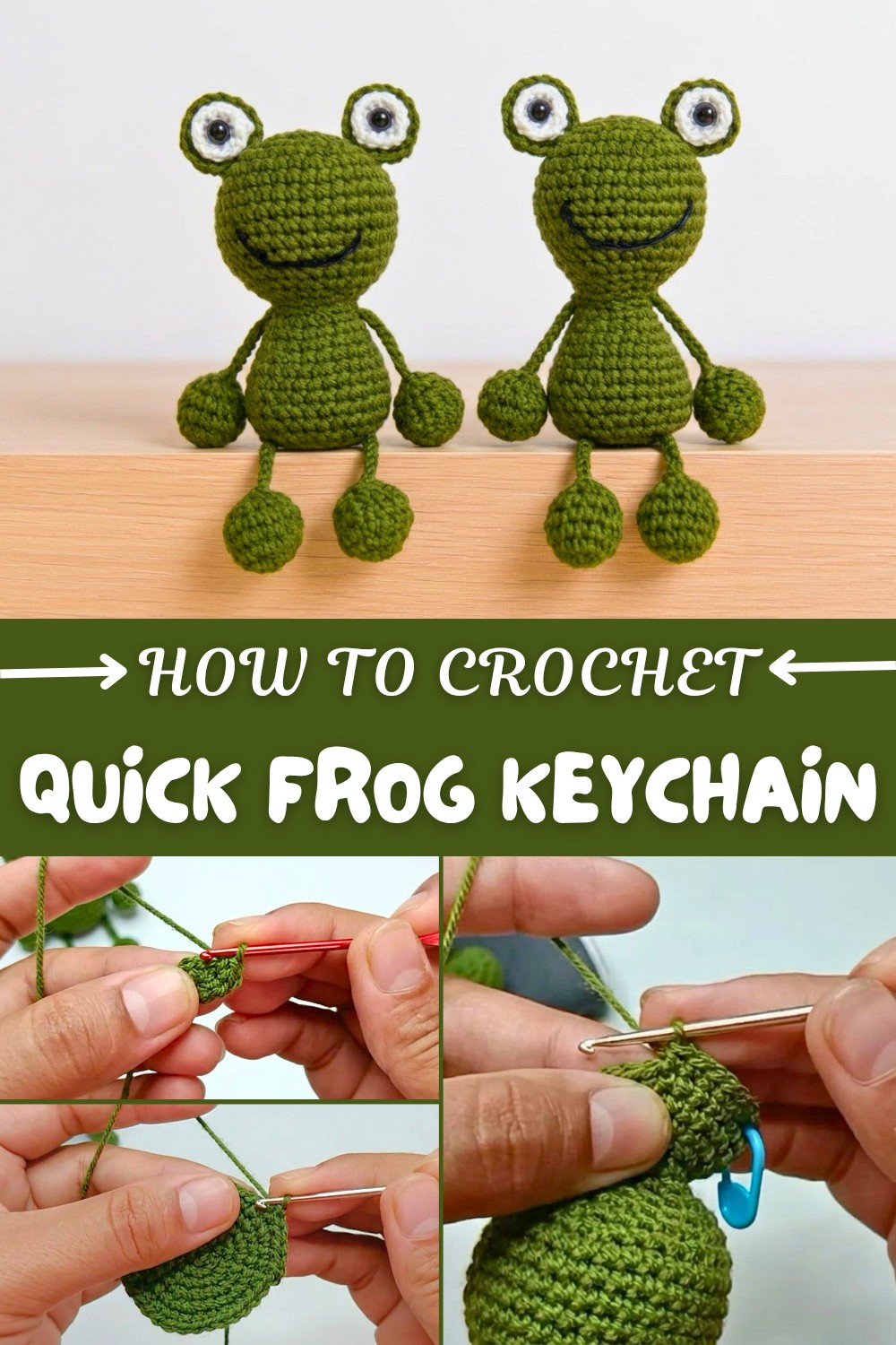 Quick Crochet Frog Keychain Pattern