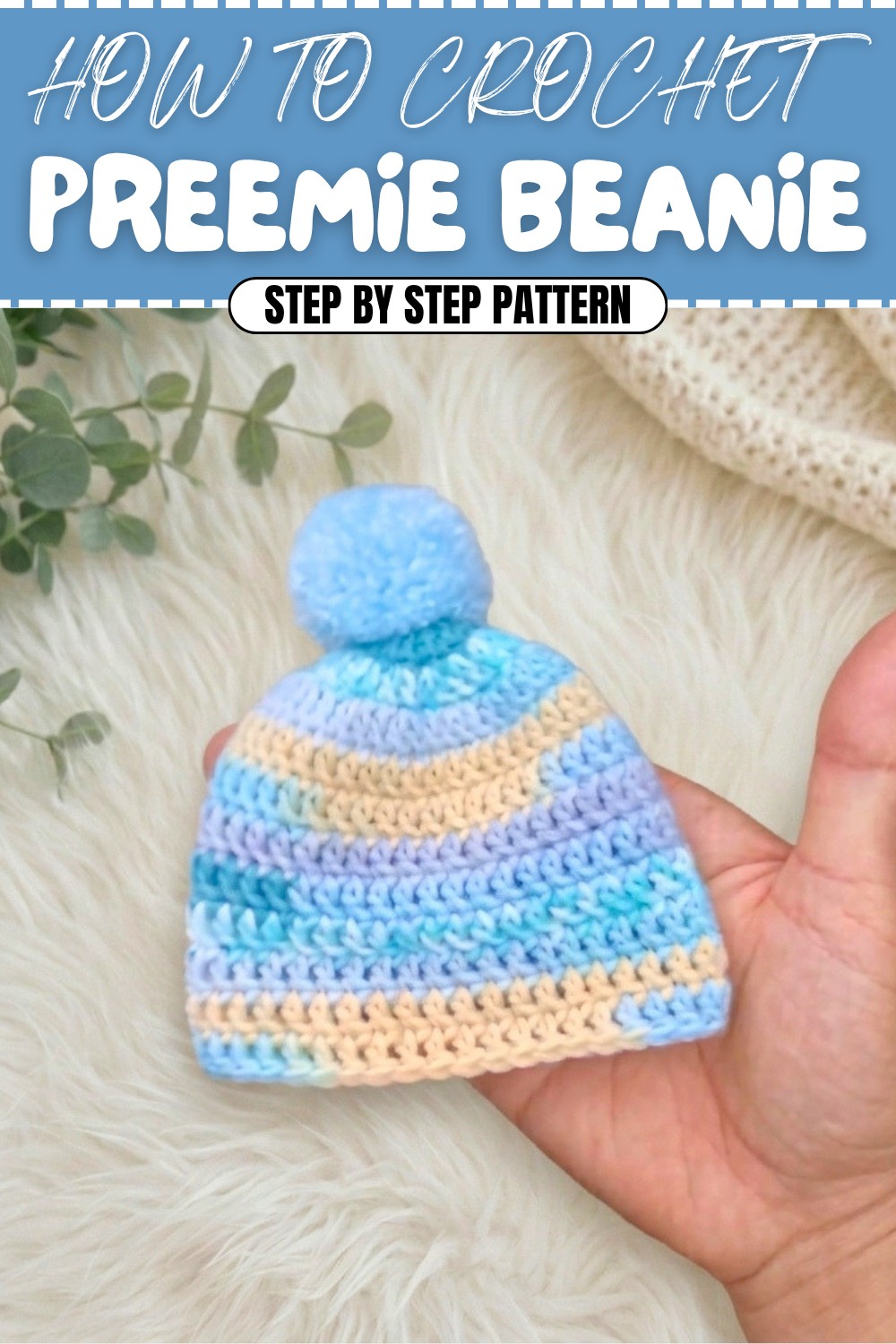 Quick Crochet Preemie Beanie Pattern (1)