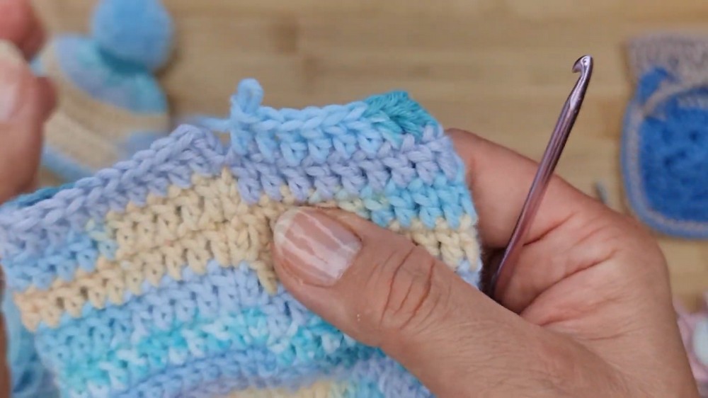 Quick Crochet Preemie Beanie Pattern 3