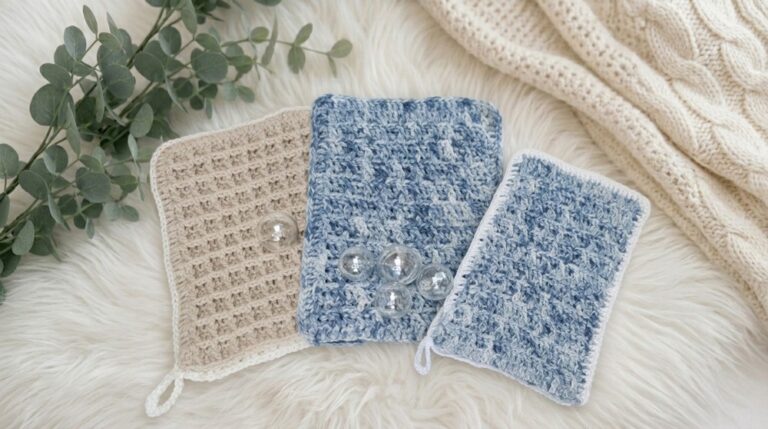 Quick Crochet Wash Mitt Pattern 6
