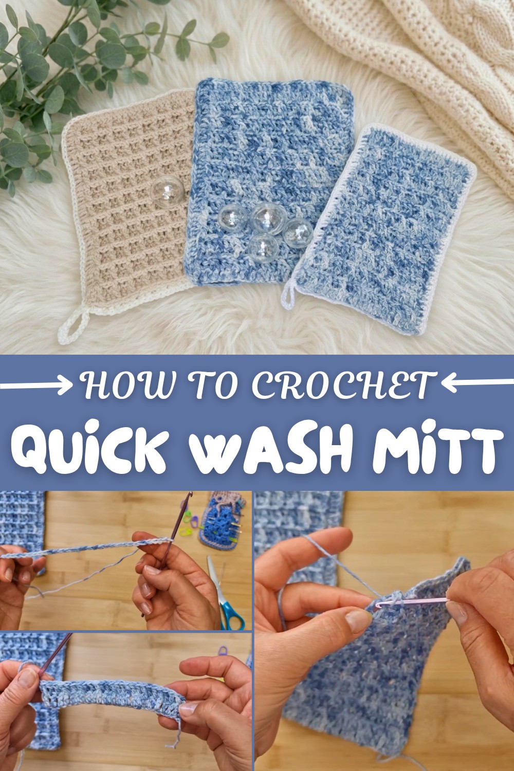 Quick Crochet Wash Mitt Pattern