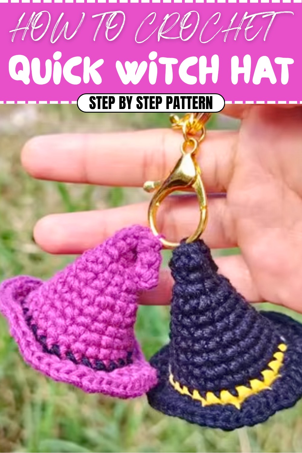 Quick Crochet Witch Hat Pattern (1)