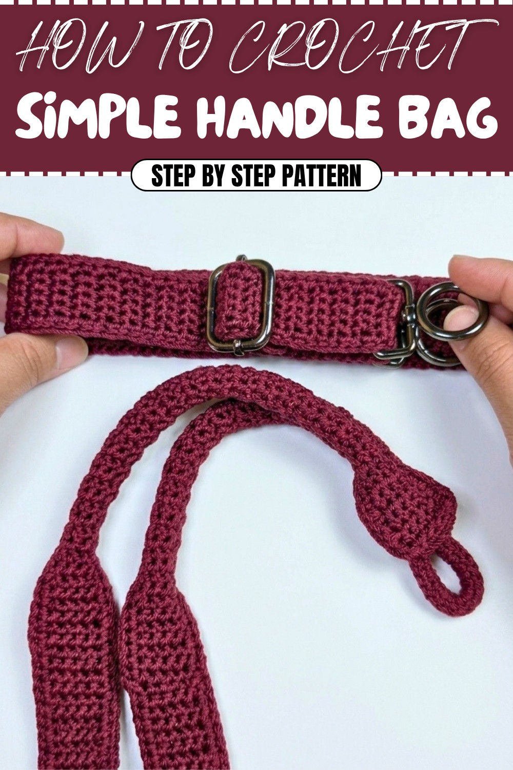 Simple Crochet Handle Bag Pattern (1)