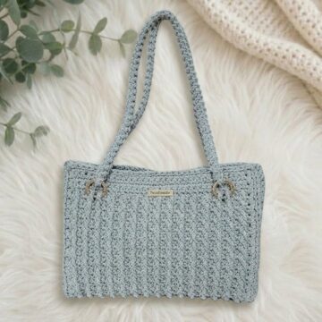 Super Crochet Ribbed Bag Pattern 6