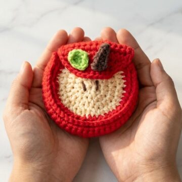 Sweet Crochet Apple Pouch Pattern 6