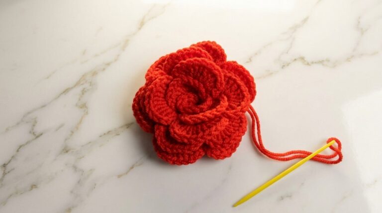 Wonderful Crochet Rose Pattern 5