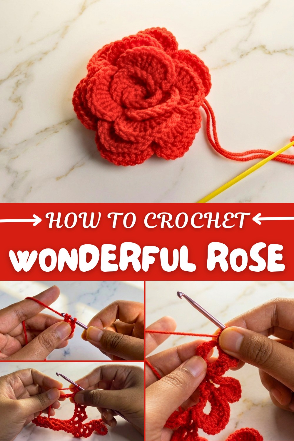 Wonderful Crochet Rose Pattern