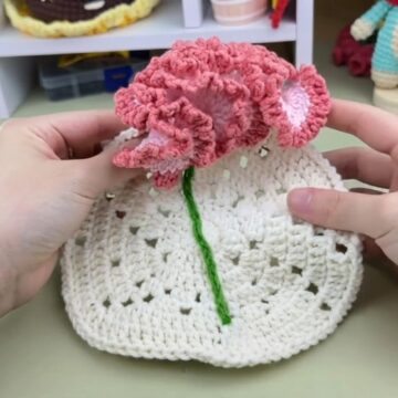 Beautiful Crochet Flower Mat Pattern 6