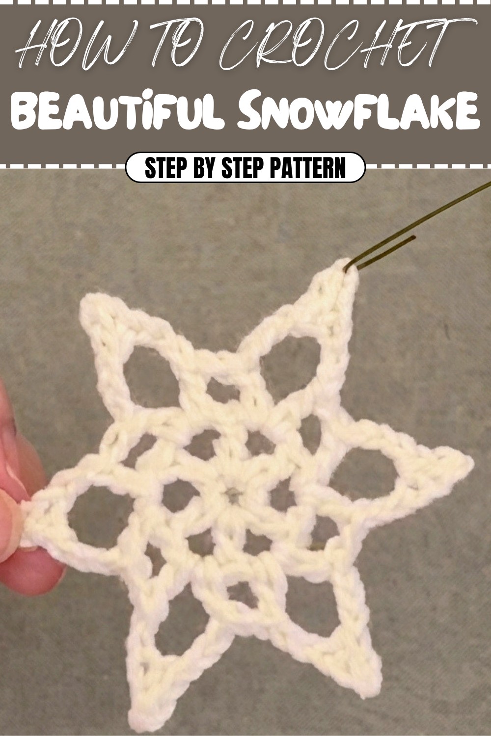 Beautiful Crochet Snowflake Pattern (1)