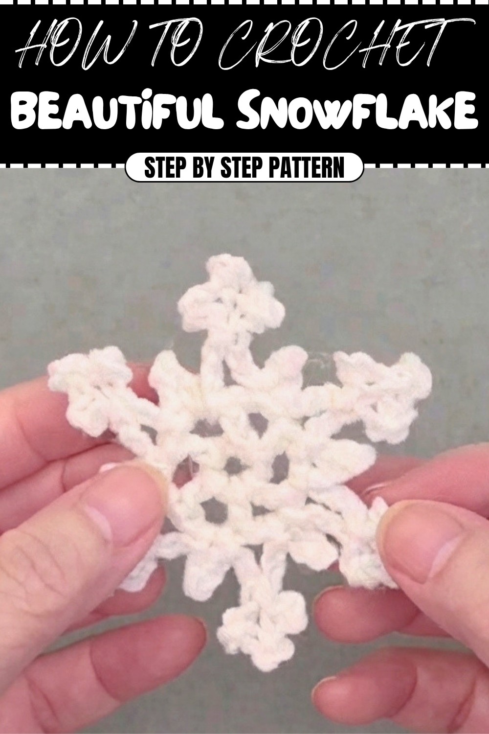 Beautiful Crochet Snowflake Pattern (1)