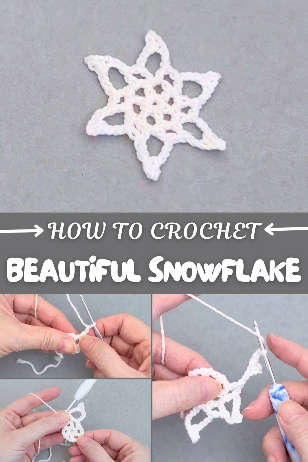 Beautiful Crochet Snowflake Pattern
