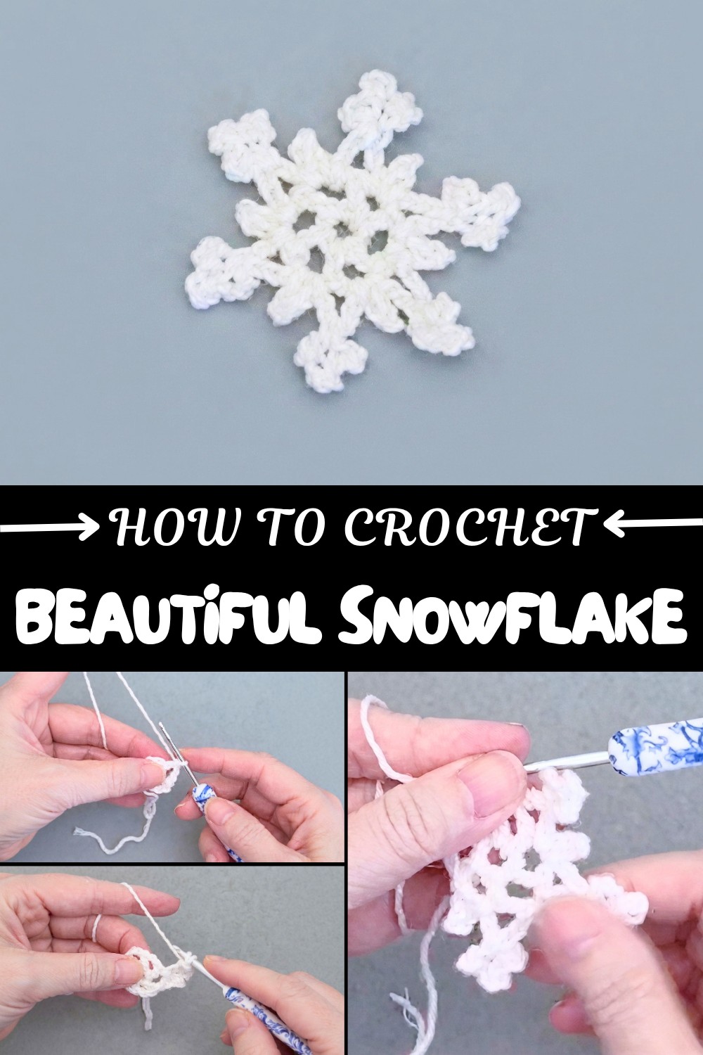 Beautiful Crochet Snowflake Pattern