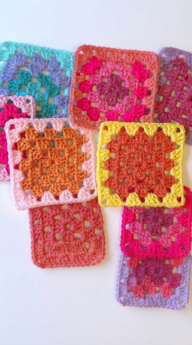 Classic Crochet Granny Squares Pattern 6