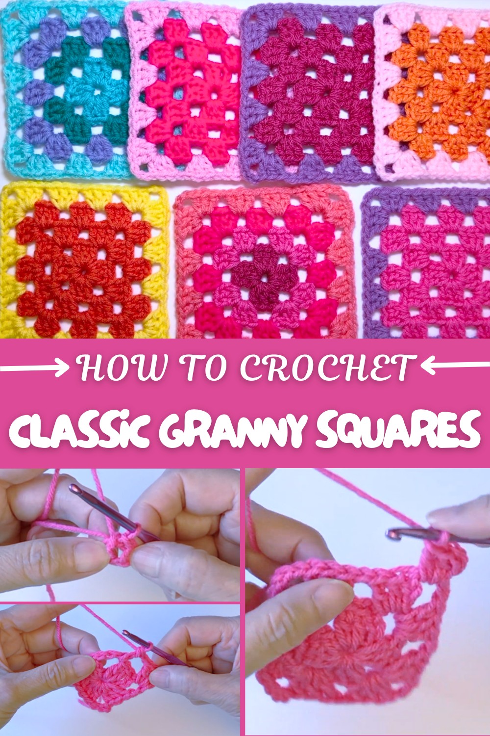 Classic Crochet Granny Squares Pattern