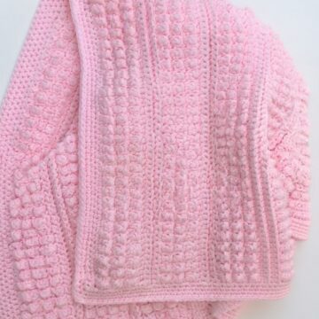Crochet Bubble Baby Blanket Pattern 7