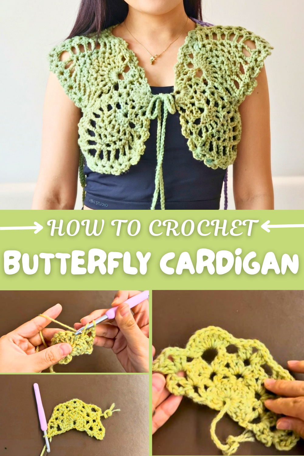 Crochet Butterfly Cardigan